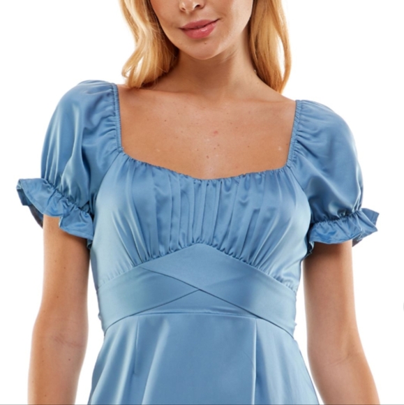 Trixxi Junior's Dress, Size M, Blue - Picture 2 of 10